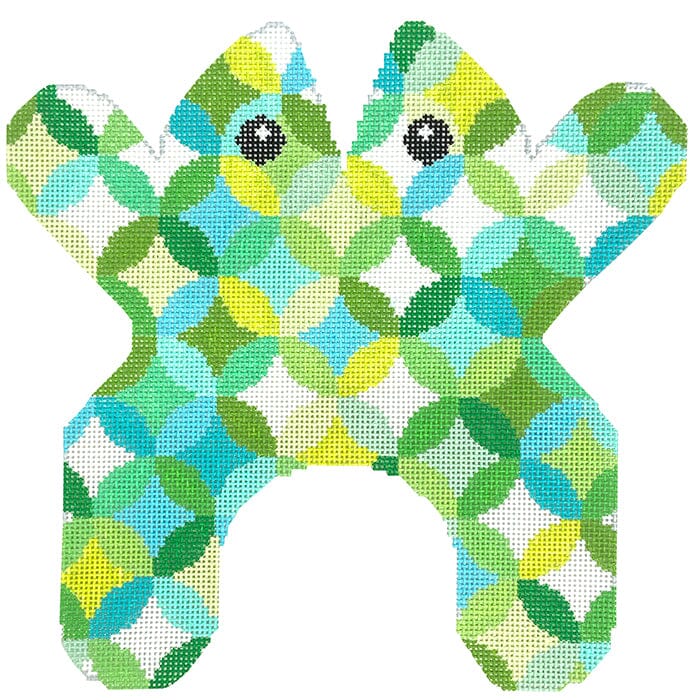 Small Libby Frog Painted Canvas Elizabeth Crane Swartz Designs 
