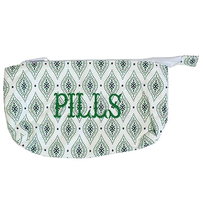 Small PILLS Bag Accessories Wipstitch Needleworks Green 
