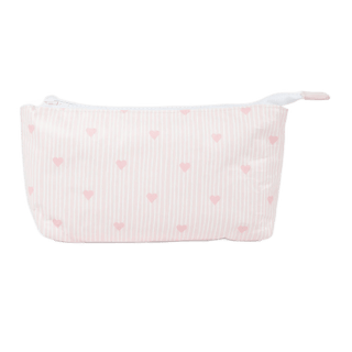 Small Stash Bag 8x5   Pink Hearts Accessories Wipstitch Needleworks 
