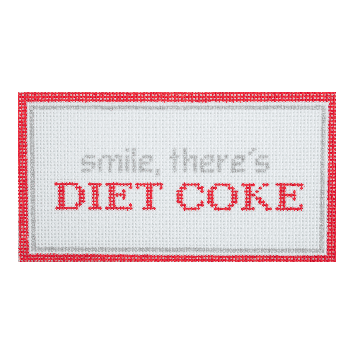 Smile, There's Diet Coke Painted Canvas Initial K Studio  - 1