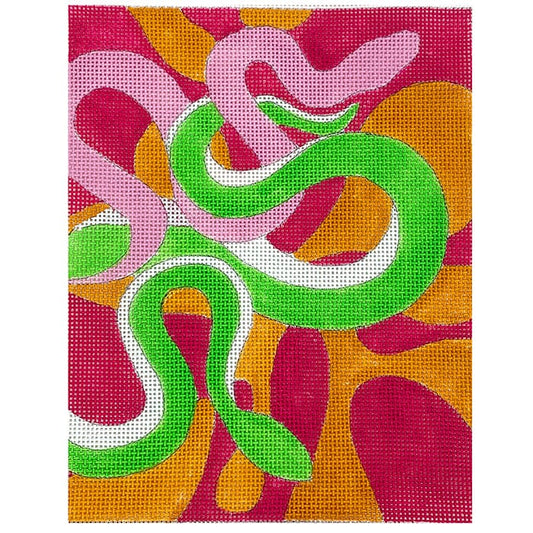 Snakes Intertwined Painted Canvas Colors of Praise 