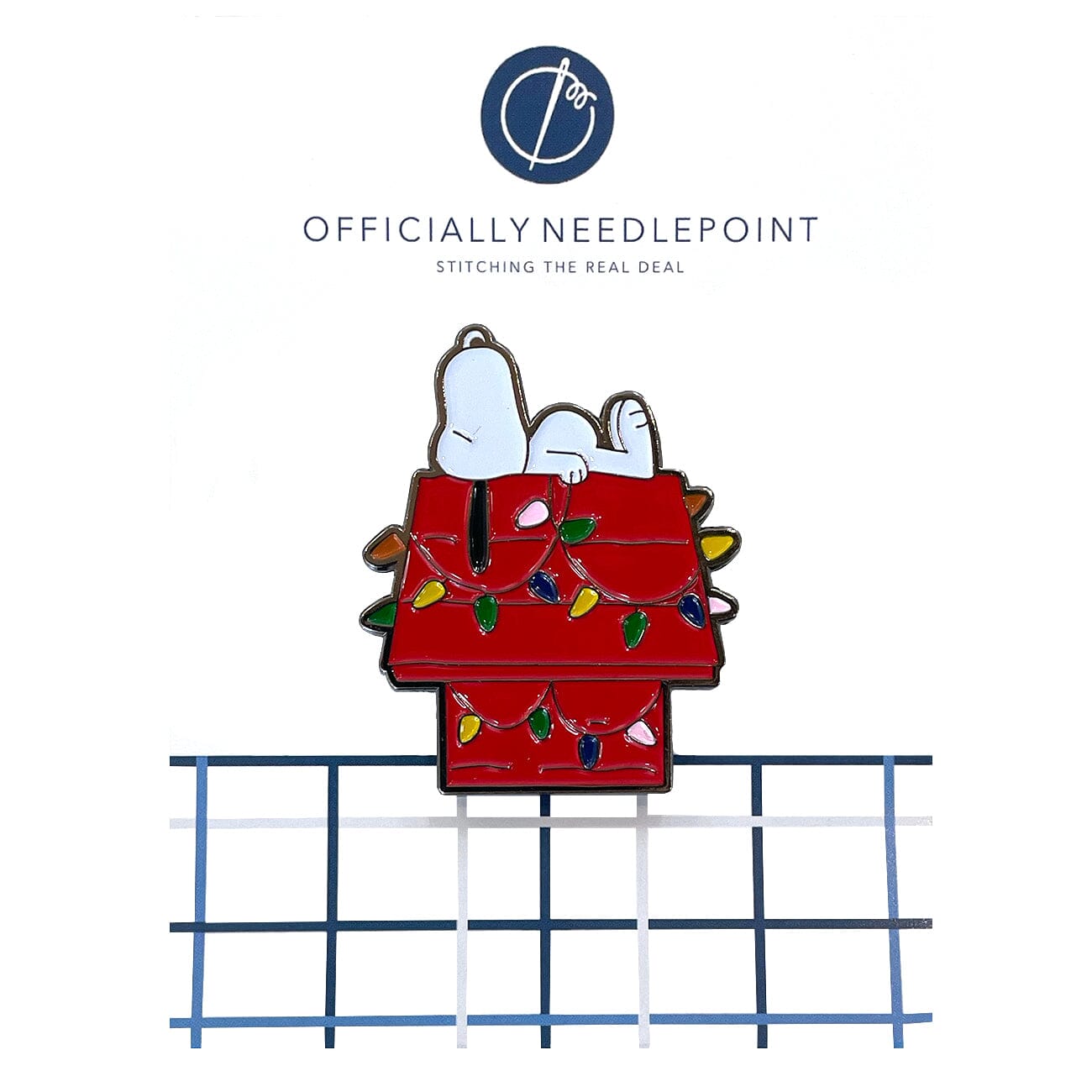 Snoopy on Lit Doghouse Needle Minder Accessories Peanuts TM  - 1