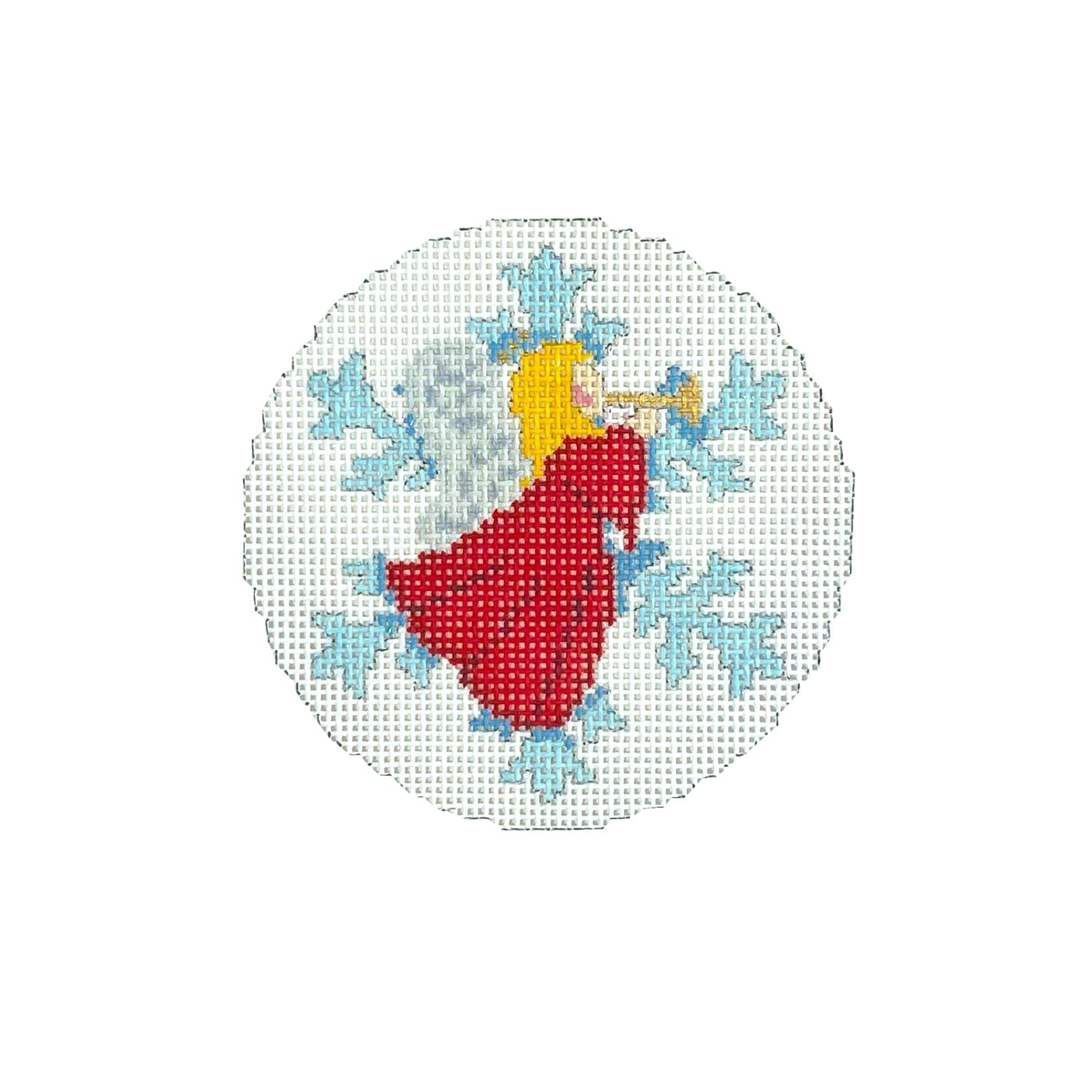 Snowflake, Angel Ornament Painted Canvas Susan Roberts Needlepoint Designs Inc.  - 1