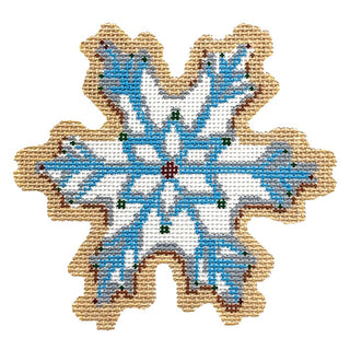 Snowflake Cookie Painted Canvas Laura Love Designs 
