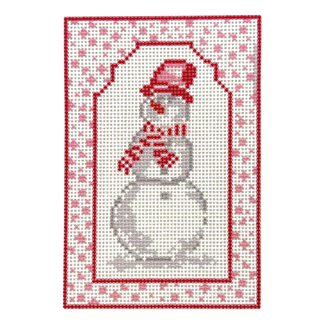 Snowman Ornament Printed Canvas KCN Designers  - 1