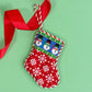 Snowman/Flake Mini Sock Kit Kits Two Sisters Needlepoint 