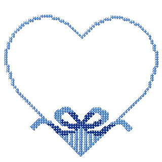 Something Blue Heart Painted Canvas Coco Frank Studio 
