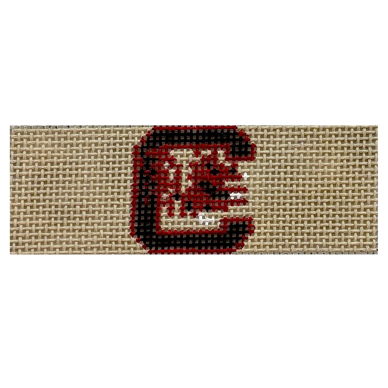 South Carolina Gamecocks Keychain Painted Canvas Elm Tree Needlepoint  - 1