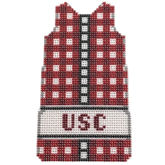 South Carolina Gingham Mini Shift Printed Canvas Two Sisters Needlepoint 
