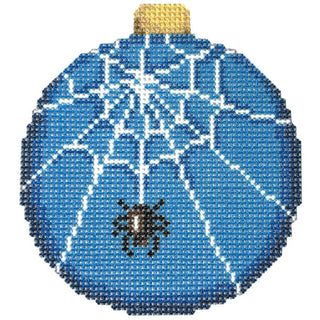 Spider Web Ball Ornament Printed Canvas Two Sisters Needlepoint 
