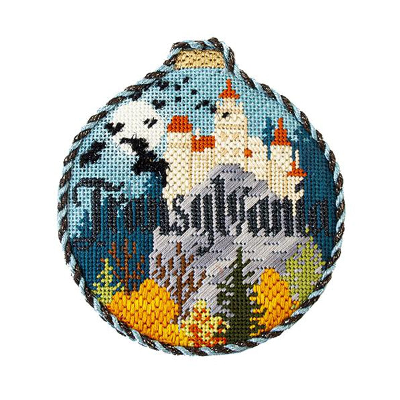 Spooky Spots   Transylvania with Stitch Guide Painted Canvas Kirk & Bradley  - 2