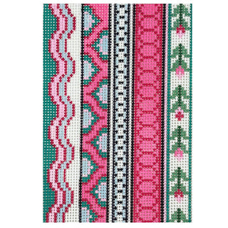 Spring Ribbons Passport Insert Painted Canvas Rachel Barri Designs 
