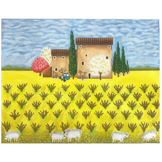 Spring Vineyard Painted Canvas Cooper Oaks Design 