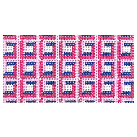 Square Geo Insert 3x6 Painted Canvas Mopsey Designs 