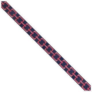 Square Link Belt   Pink Printed Canvas Two Sisters Needlepoint 
