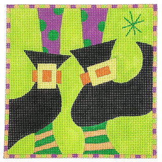 Square: Witch Shoes Painted Canvas Painted Pony Designs 
