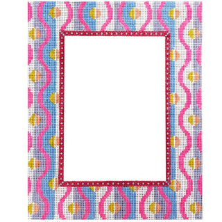 Squiggle Frame   Warm Painted Canvas Rachel Barri Designs 
