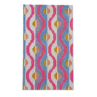 Squiggle Insert 3x6   Warm Pinks Painted Canvas Rachel Barri Designs 
