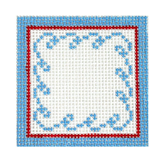 Squiggle Wave 2x2 Insert Painted Canvas Goodpoint Needlepoint 