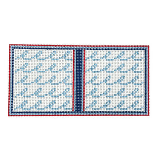 Squiggle Wave Glasses Case Painted Canvas Goodpoint Needlepoint 
