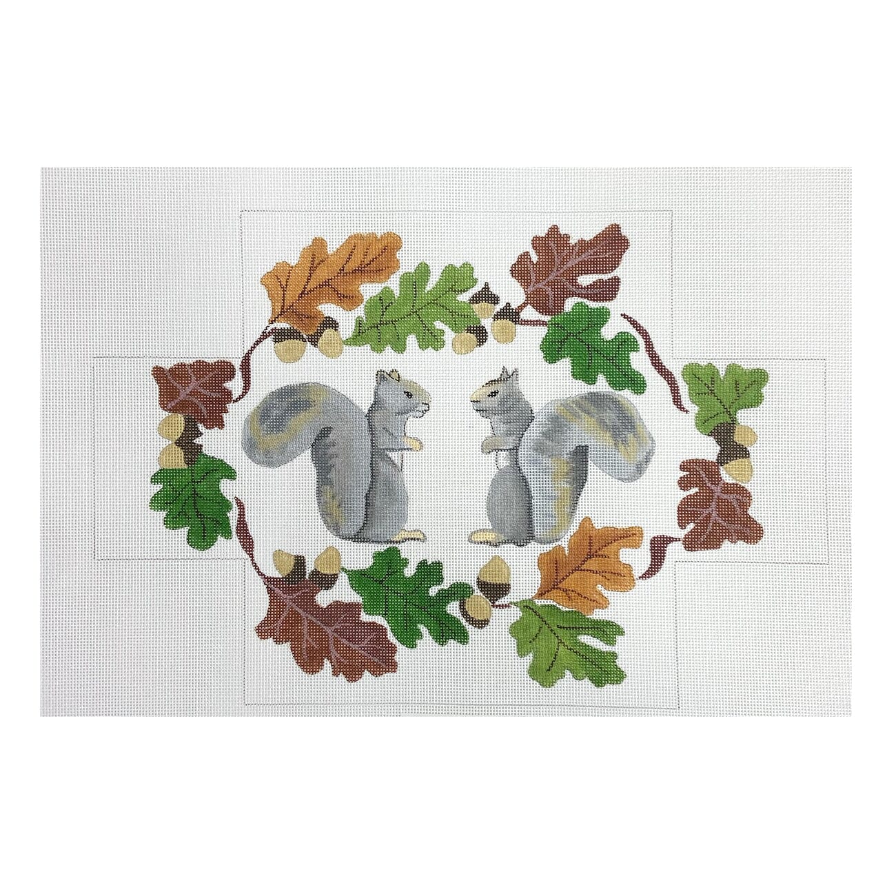 Squirrels, Brick Cover Painted Canvas Susan Roberts Needlepoint Designs Inc.  - 1