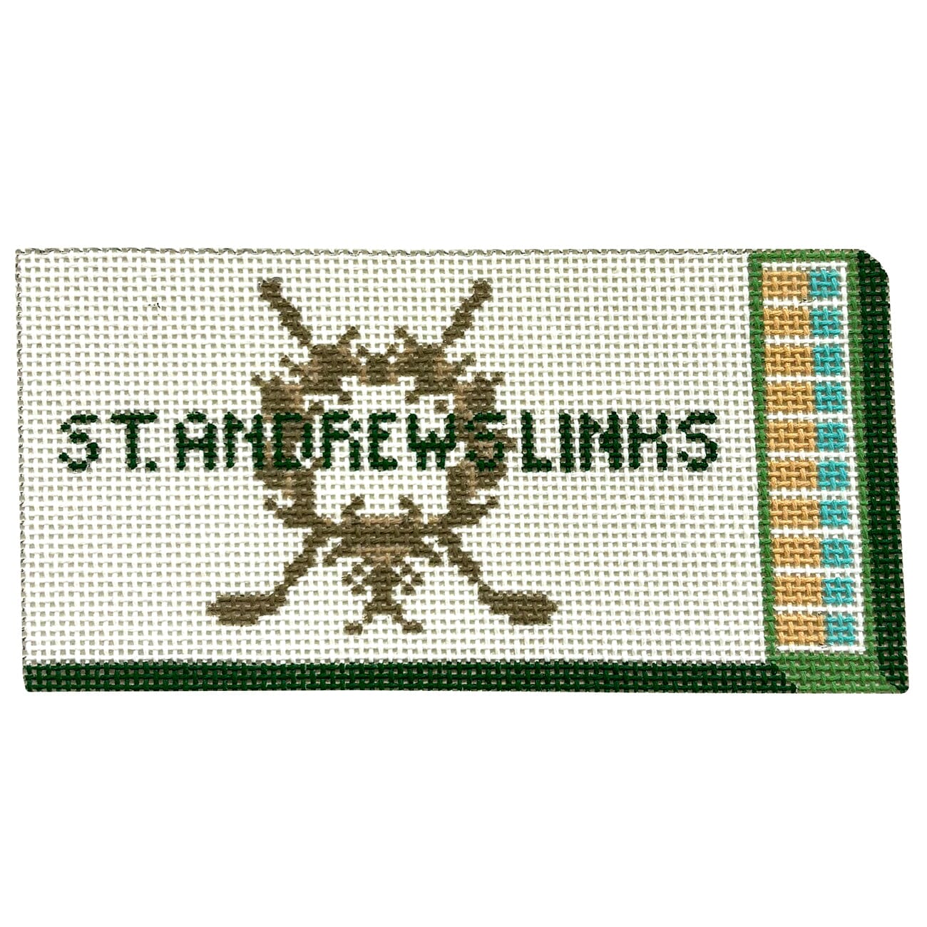 St. Andrews Matchbox Ornament Painted Canvas Spruce Street Studio 
