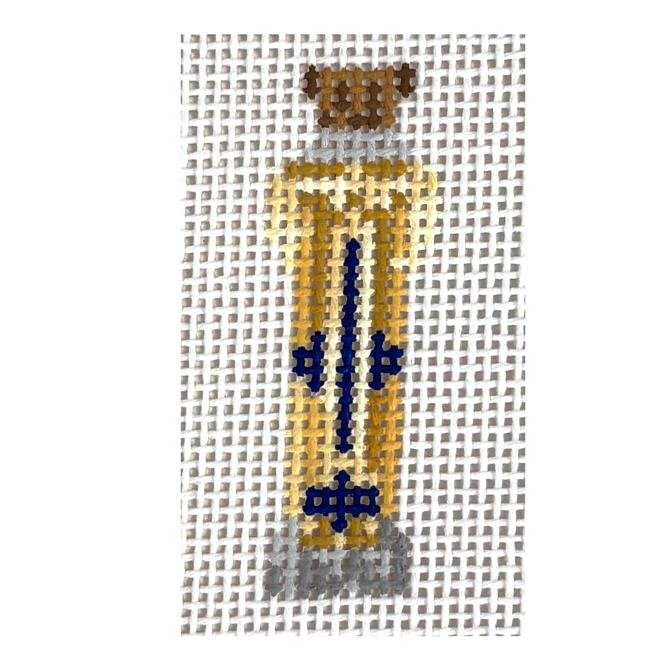 St Germain Mini Painted Canvas Dogwood Needlepoint  - 1