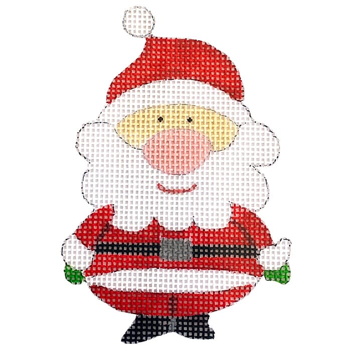 Standing Santa with Stitch Guide - Little Bits Painted Canvas Patricia Sone 