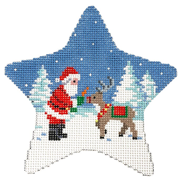 Star, Carrot Treat Painted Canvas Susan Roberts Needlepoint Designs Inc. 
