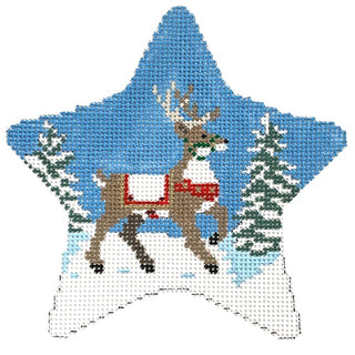 Star Reindeer #18 Painted Canvas Susan Roberts Needlepoint Designs Inc. 
