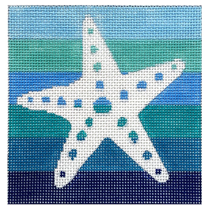 Starfish Ombre Painted Canvas Vallerie Needlepoint Gallery 