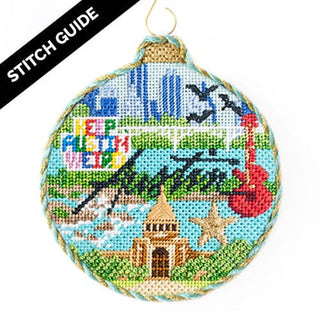 Stitch Guide  Austin Travel Round Stitch Guides/Charts Kirk & Bradley 
