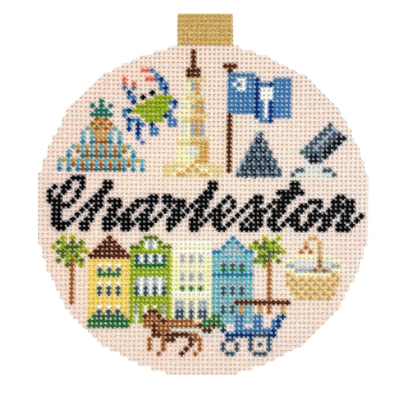 Stitch Guide   Charleston Travel Round Stitch Guides/Charts Kirk & Bradley  - 3