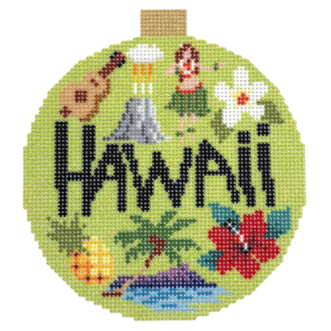 Stitch Guide   Hawaii Travel Round Stitch Guides/Charts Kirk & Bradley  - 3