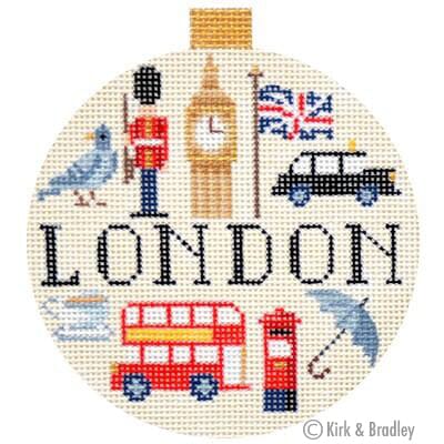 Stitch Guide   London Travel Round Stitch Guides/Charts Kirk & Bradley  - 3