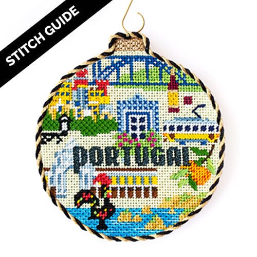 Stitch Guide  Portugal Travel Round Stitch Guides/Charts Kirk & Bradley 
