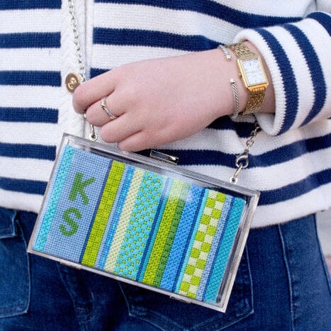 Stitch Stripe Clutch Insert Kit   Cool Kits Needlepoint To Go 
