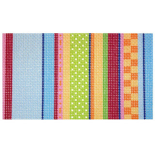 Stitch Stripe Clutch Insert   Multi Printed Canvas Two Sisters Needlepoint 

