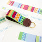 Stitch Stripe Keyfob/Multi Printed Canvas Two Sisters Needlepoint 