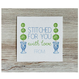 Stitched For You   Topiary Gift Tag Pack Accessories Caroline Webb Designs 
