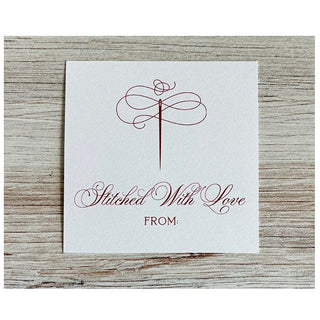 Stitched with Love   Red Needle Gift Tag Pack Accessories Caroline Webb Designs 
