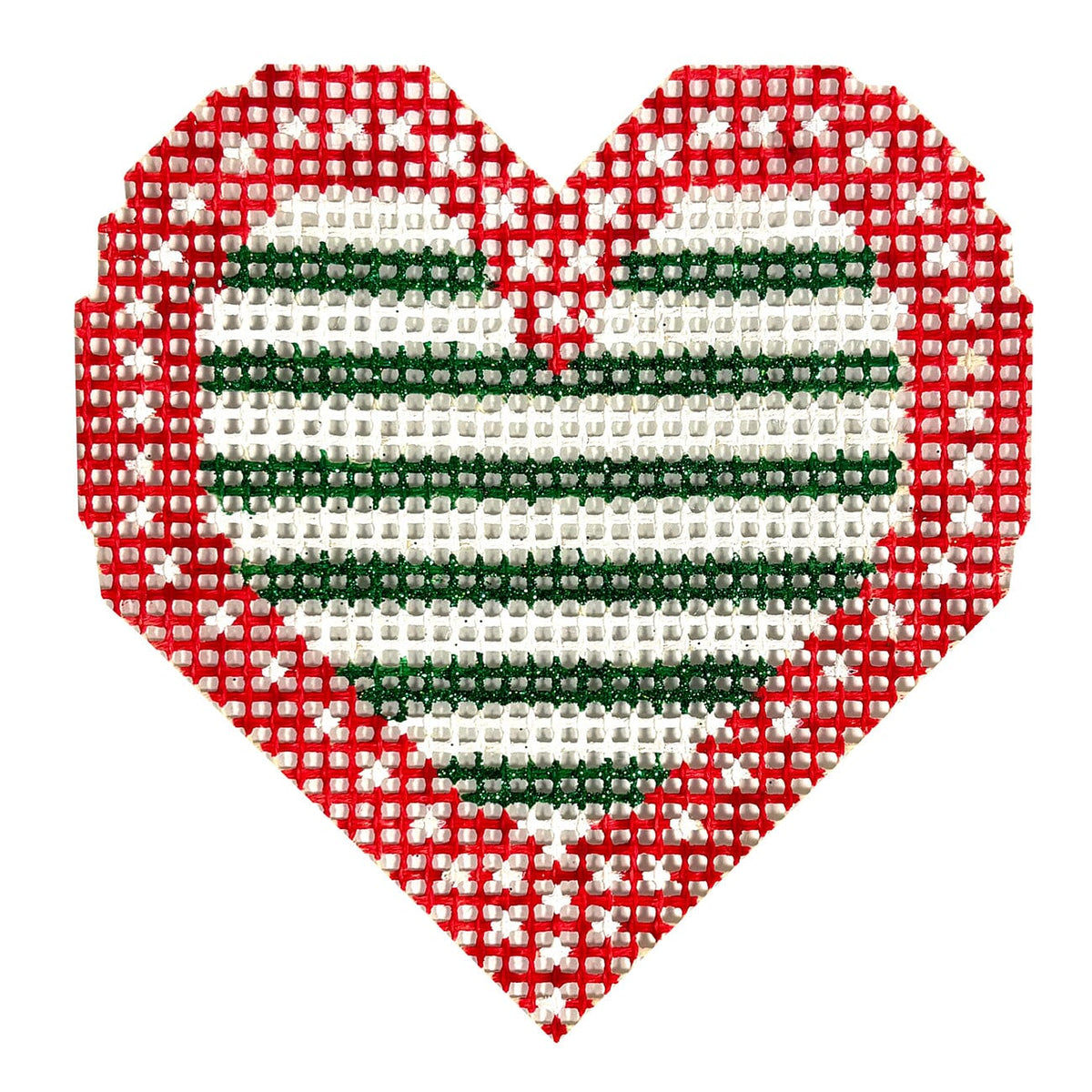 Stitchin' Littles Kit   Christmas Heart Kits Purple Palm Designs  - 1