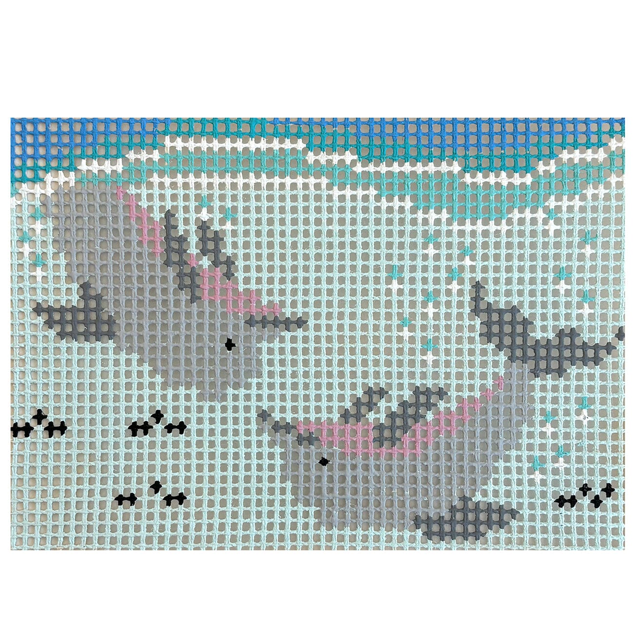 Stitchin' Littles Kit   Dolphin Duo Kits Purple Palm Designs 
