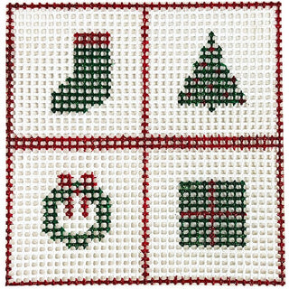 Stitchin' Littles Kit   Holiday Squares Kits Purple Palm Designs 
