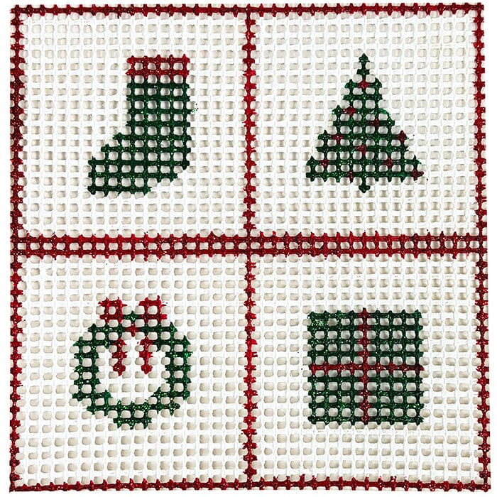 Stitchin' Littles Kit   Holiday Squares Kits Purple Palm Designs 
