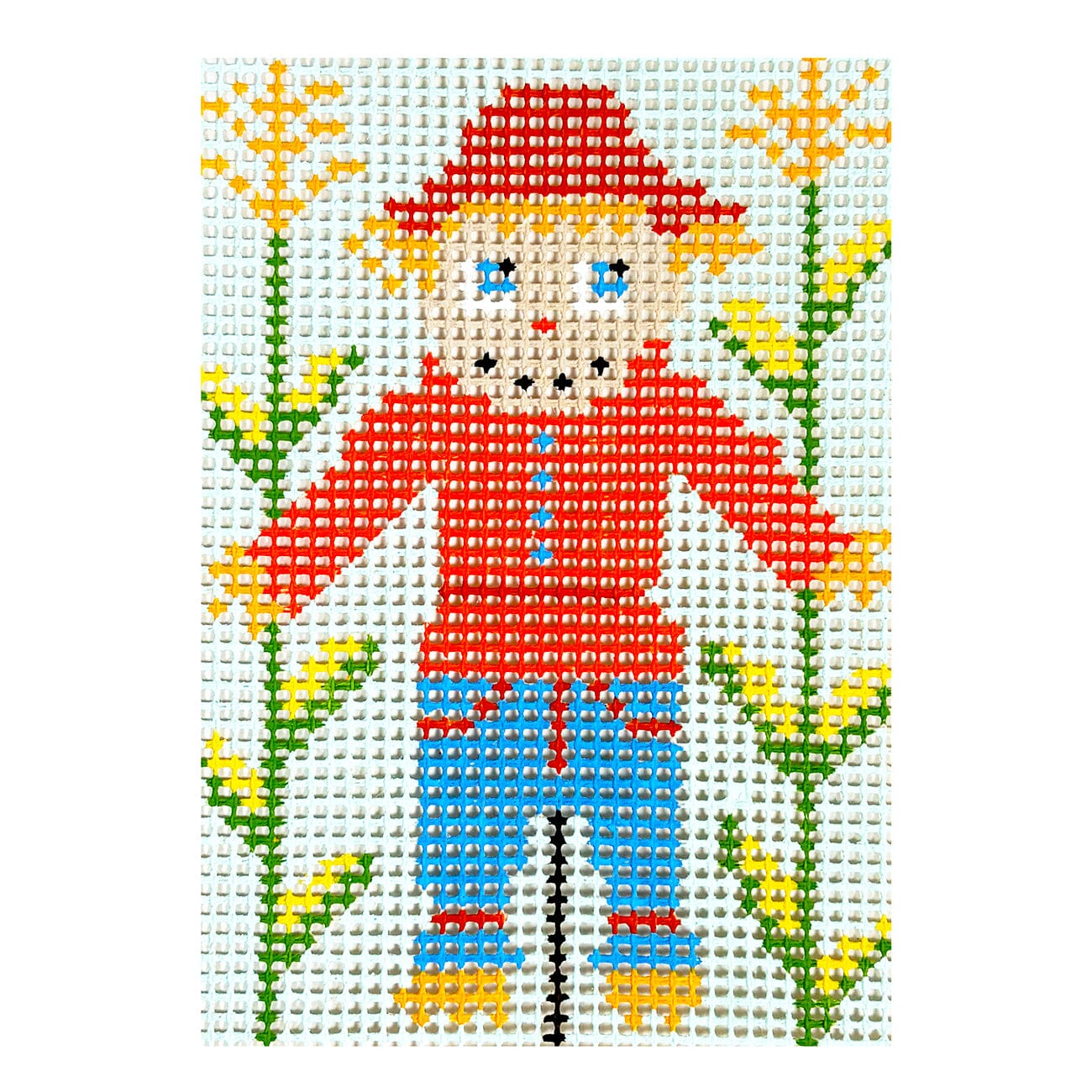 Stitchin' Littles Kit   Scarecrow Kits Purple Palm Designs  - 1