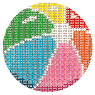 Stitchin' Littles Kit   Summer Fun Beach Ball Kits Purple Palm Designs 
