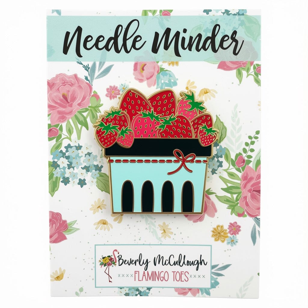 Strawberry Basket Needleminder Accessories Flamingo Toes  - 1