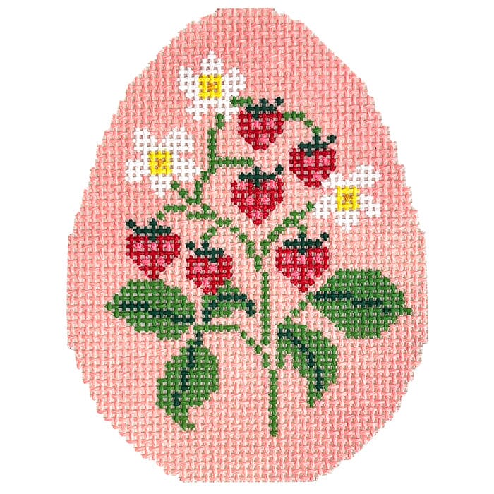 Strawberry Egg Painted Canvas Le Point Studio 