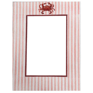 Striped Crab Frame Painted Canvas Spruce Street Studio 
